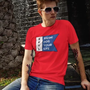 MENS RED SFYL COTTON T-SHIRT